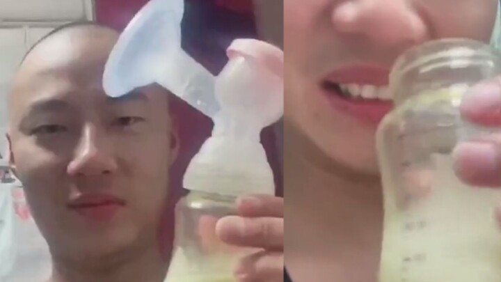 My wife’s milk was so full during breastfeeding that I squeezed out half a bottle, and I took one si