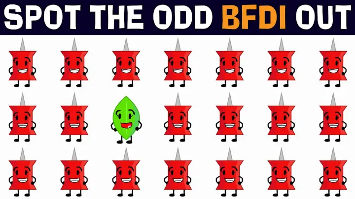 Can You Find The Odd BFDI Out #185 | Find The Three Difference BFDI Quiz