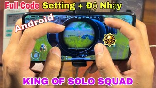 PUBG Mobile | NEW ⚡️ Thao Tác Tay Setting + Độ Nhạy 4 Ngón - Solo Vs Squad 18 Kills | NhâmHNTV