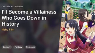 I'll Become A Villainess Who Goes Down in History Hindi Dub || S1.E4 ∙ The Villainess and the Flower