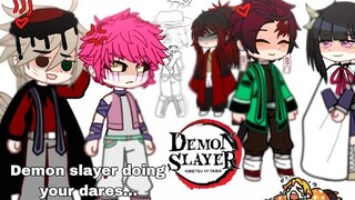 Demon slayer doing your dares... || Gacha club || meme || Kny || Demon slayer