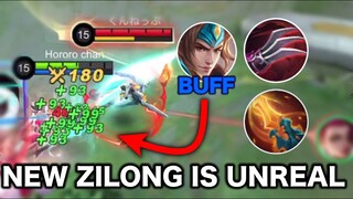 BUFFED ZILONG HP REGEN IS UNREAL | original server update