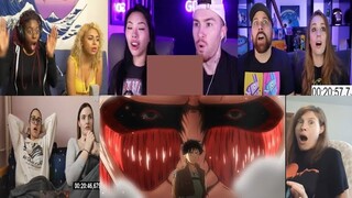 ATTACK ON TITAN EPISODE 4 REACTION MASHUP!!
