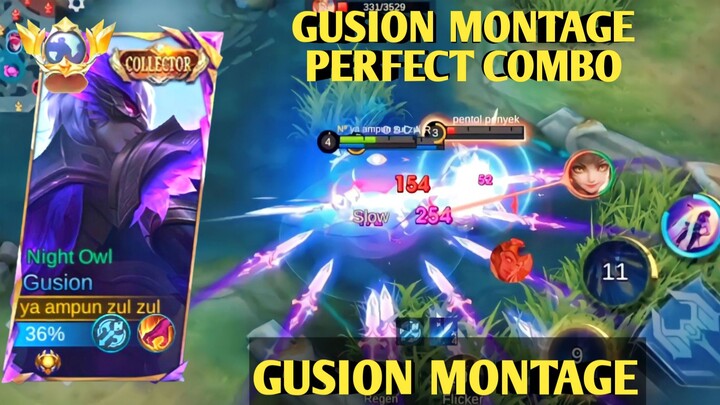 GUSION MONTAGE EASY KILL EASY WIN, MOBILE LEGENDS