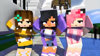 CHICKEN WING YAY ARIGATO FIRST MEET PRETTY KC APHMAU MACNCHEESEP1Z - MINECRAFT ANIMATION #shorts