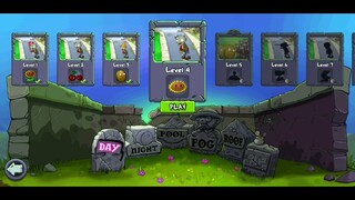 Plants vs zombies - Bắn zombie bằng quả bầu cực đã. Level 1-6