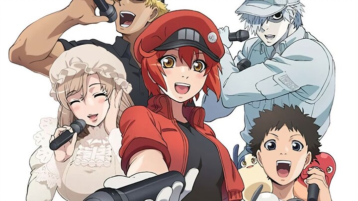 Versi lengkap lagu tema OP "Hataraku Saibou Season 2": "GO!GO! Sel Festa"