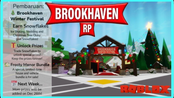 UPDATE BROOKHAVEN 🏡 RP WINTER FESTIVAL | ROBLOX INDONESIA