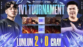 LunLun vs Gray - Vòng Tứ kết giải 1v1 AIC 2021 [26.11.2021]