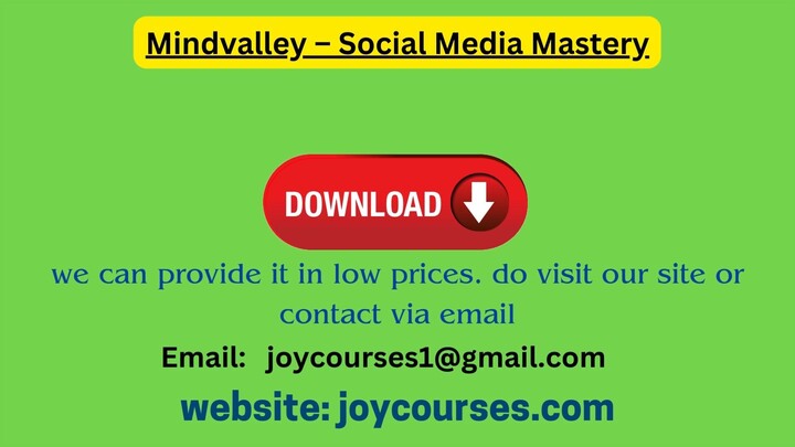Mindvalley – Social Media Mastery