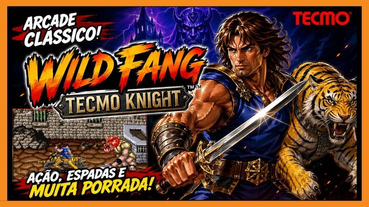 Wild Fang / Tecmo Knight 1989 – Amazing Arcade Game!