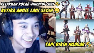 UHIGH KOCAK SAAT DI LOBY DENGAN GAYA SKIN || KETIKA ANGIE LAGI SEDIH