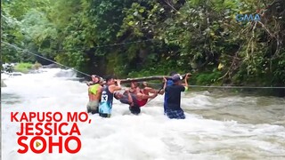 MGA RESIDENTE SA BRGY. TAMBOBONG, BUWIS-BUHAY NA TUMATAWID NG ILOG | Kapuso Mo, Jessica Soho