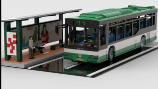 Restorasi adegan bus LEGO MOC 7.000 bata asli dan banyak lagi