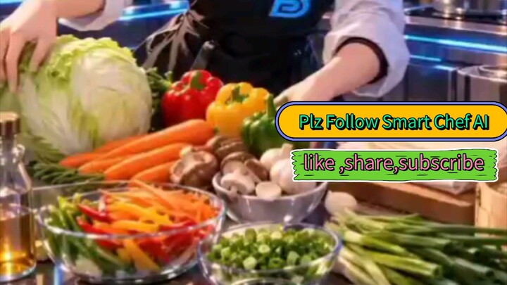 cyberpunk 赛博朋克 Vegetable Roll 🚀 | AI Kitchen 2050