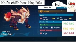 Honkai impact. Khiêu chiến boss hoạ đấu, nó mà vô MA thì lại khổ 😂