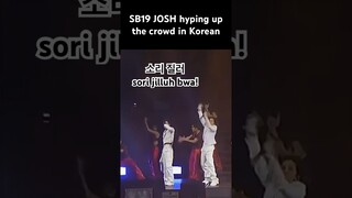 SB19 Josh hyping up the crowd AAA 2023 #sb19 #sb19_josh #joshcullen #aaa2023 #sb19_ken #sb19_stell