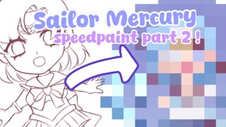 Sailor Mercury speedpaint Part 2