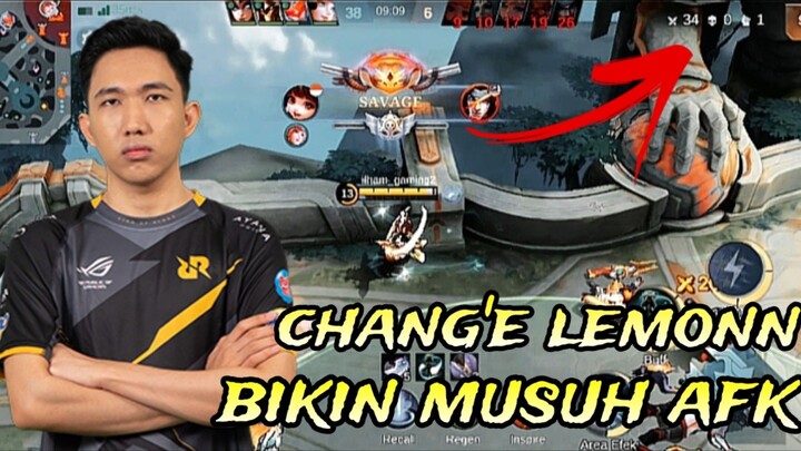 CHANG'E MODE LEMONN BIKIN MUSUH AFK 😱😱34 KILL NO MATII !!!!