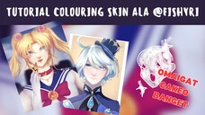 TUTORIAL SKIN COLORING ALA SAYAAA!!  DIJAMIN BAKAL LANGSUNG JADI SEPUH | DRAWING | TUTORIAL | IDN