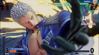 KOF15　世界１位社　一気に決めに行く５９HITコンボ　演出がカッコ良すぎる