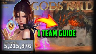 [F2P] 5M Damage Clan Dungeon Team - Gods Raid Team Battle RPG