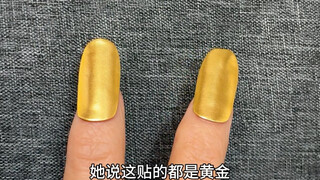 From now on, I'll just follow my wife around and pick up her nail art scraps.