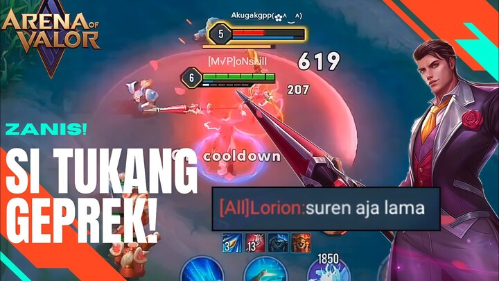 DISURUH SUREN❗BRO BELUM TAU DAMAGE ZANIS FULL ITEM! Zanis Arena Of Valor gameplay
