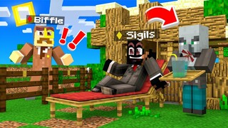 Making a PILLAGER my BUTLER in Minecraft