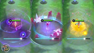 Guinevere Psion of Tomorrow VS Amethyst Dance VS Sakura Wishes Special Skin MLBB Comparison