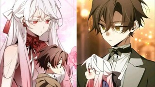 In the comics, they are both timid, but in the novel, they kiss each other so hard that their mouths