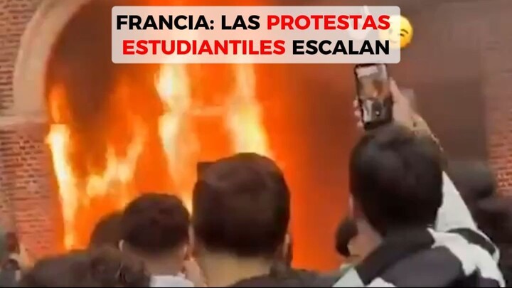Francia: 625 detenidos y cientos de institutos afectados por protestas estudiantiles