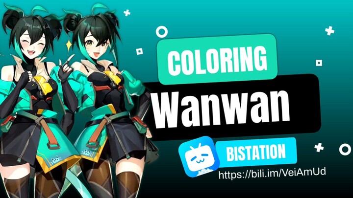 Coloring Hero Wanwan M World [ music drawing ] MLBB Hero