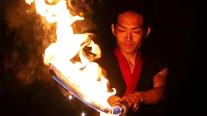 Japanese Fire Artist Recreates “Demon Slayer” Techniques