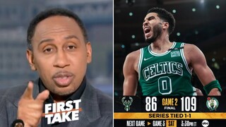 FIRST TAKE "Celtics have proven to have Kryptonite for Giannis" Stephen A. Celtics def Bucks 109-86