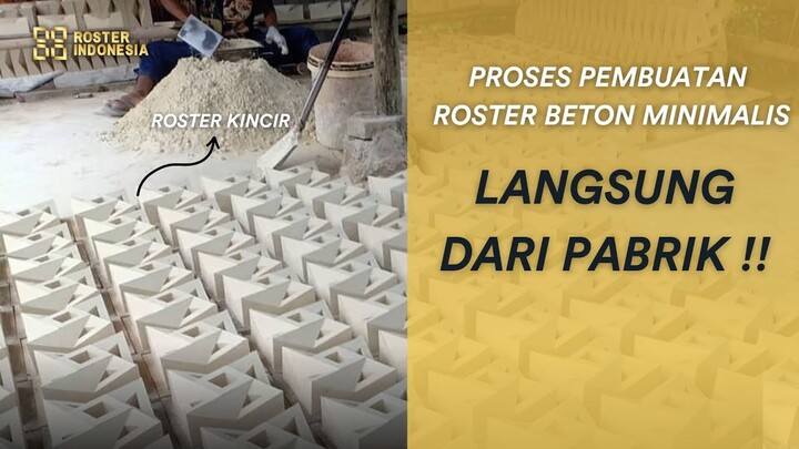 Roster Beton Minimalis | Pembuatan Roster Beton Dari Pabrik | Produsen Roster | Roster Indonesia