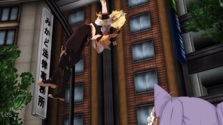 Keqing sends Aether flying || Genshin Impact Animation MMD