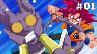 Goku Vs Beerus | Super Saiyan God | Part 01 | Dragon Ball Super | Hindi Dubbed |