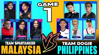 PHILIPPINES "Team Dogie" vs. MALAYSIA "Team Spartanker" [Game 1] | Creator Games ~ Mobile Legends