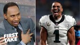 Stephen A. IMPRESSIVE Jalen Hurts' insane perform with TD, 2 Rush TD leads Eagles def. WFT 27-17