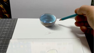 5小时画的小茶杯能换你一秒赞吗？