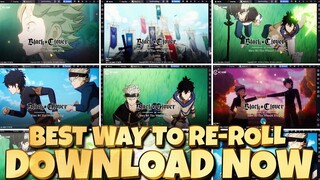 BEST WAY TO RE-ROLL ACCOUNT & PLAY ON PC GLOBAL BLACK CLOVER MOBILE #LDplayer