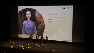 #2019年法国昂西国际动画节# 《白蛇：缘起》法国昂西国际动画节观影现场！大家很high啊！