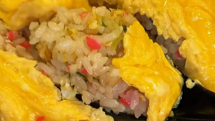Omelet and Egg Fried Rice!!!