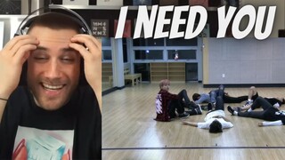 THEY ARE SO YOUNG HERE 🥺 [CHOREOGRAPHY] BTS (방탄소년단) 'I NEED U' Dance Practice - Reaction