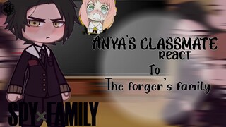 eden academy react to the forger's family || anya classmate || spy x family react