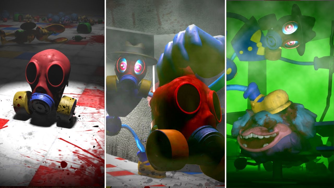 ALL GAS MASK & DADDY Long Legs Meetings FULL Gameplay Poppy Playtime:  Chapter 3 #2 - Bilibili