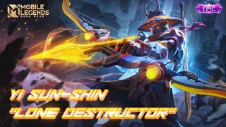 YI SUN-SHIN New EPIC Skin  | Lone Destructor | Mobile Legends: Bang Bang