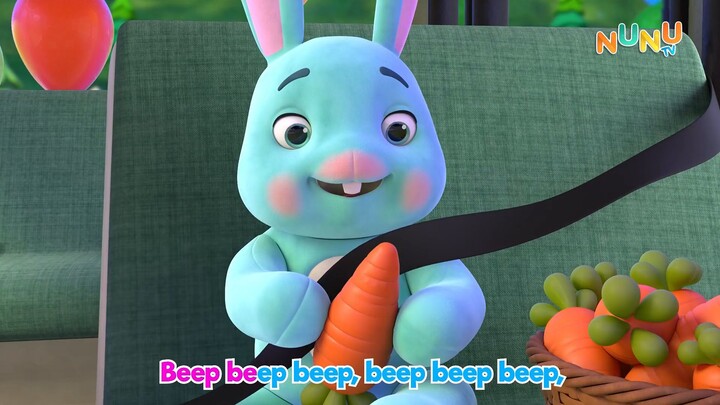 Wheels On The Bus Animals | NuNu Tv Nursery Rhymes & Kids