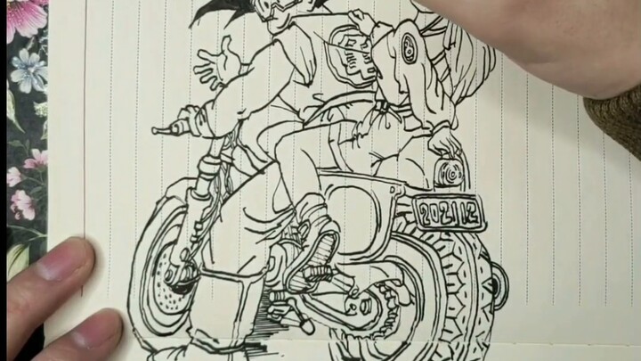 Akira Toriyama's mechanical drawings are really good. I tried to draw without making any drawings at